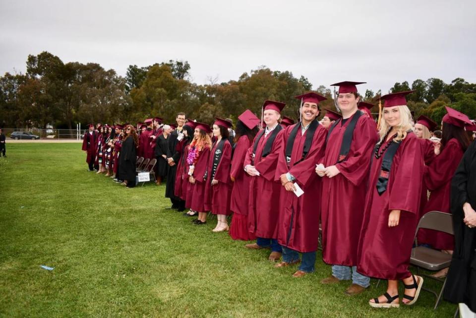 Lopez Continuation School in Arroyo Grande held its graduation ceremony on Wednesday for 92 students.