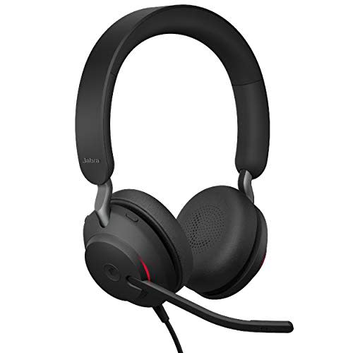 Jabra Evolve2 40 UC Wired Headphones, USB-C, Stereo, Black – Telework Headset for Calls and Mus…