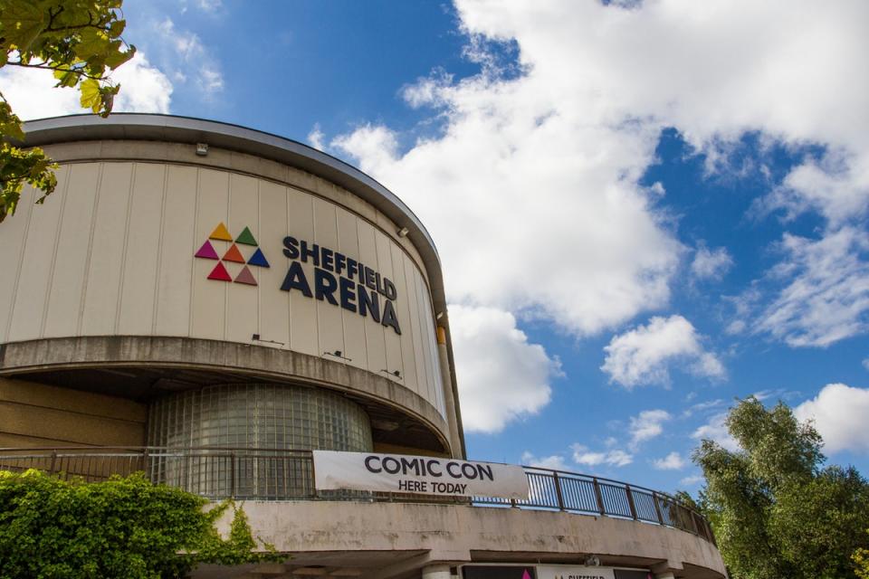 The Utilita arena in Sheffield was evacuated after an ice hockey player was badly hurt  (Getty Images)