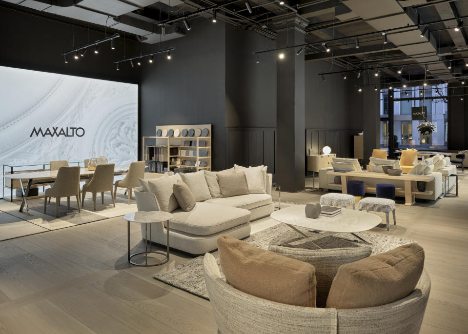  Maxalto furniture at the Design Holding flagship.