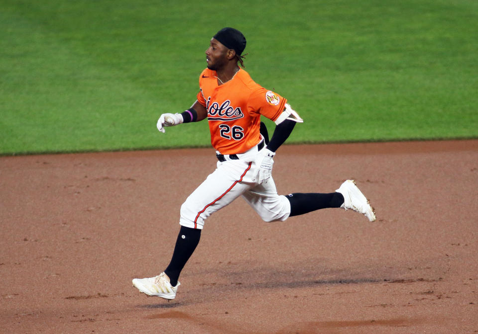 Baltimore Orioles shortstop Jorge Mateo (26) is on the fantasy radar