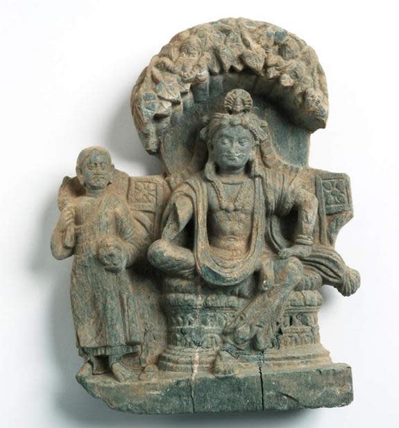 A newly discovered stele from Mes Aynak, in Afghanistan, reveals a depiction of a prince and monk. The prince is likely the founder of Buddhism.