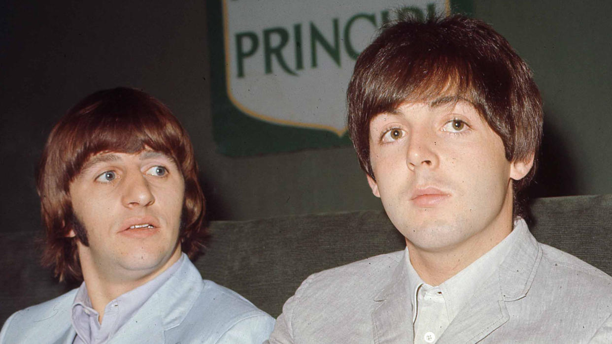  Paul McCartney and Ringo Starr in 1965 