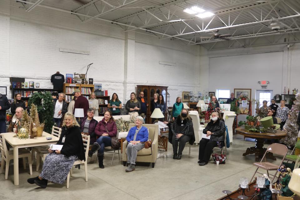 The Portage Resale Center commemorated both its 10-year anniversary along with its annual presentation of grant checks this year worth a total of $200,000 to 37 other nonprofit organizations, which put them over the $1 million mark in total donations since they opened a decade ago.