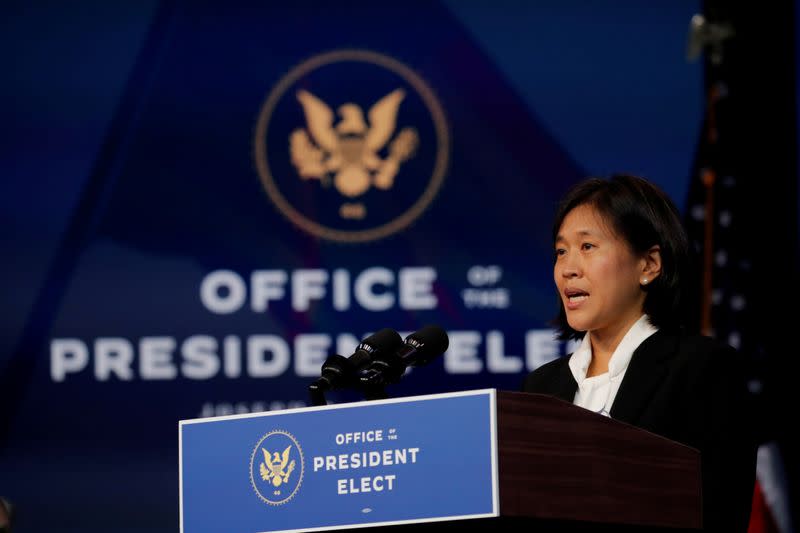 FILE PHOTO: U.S. President-elect Joe Biden announces members of his administration in Wilmington, Delaware