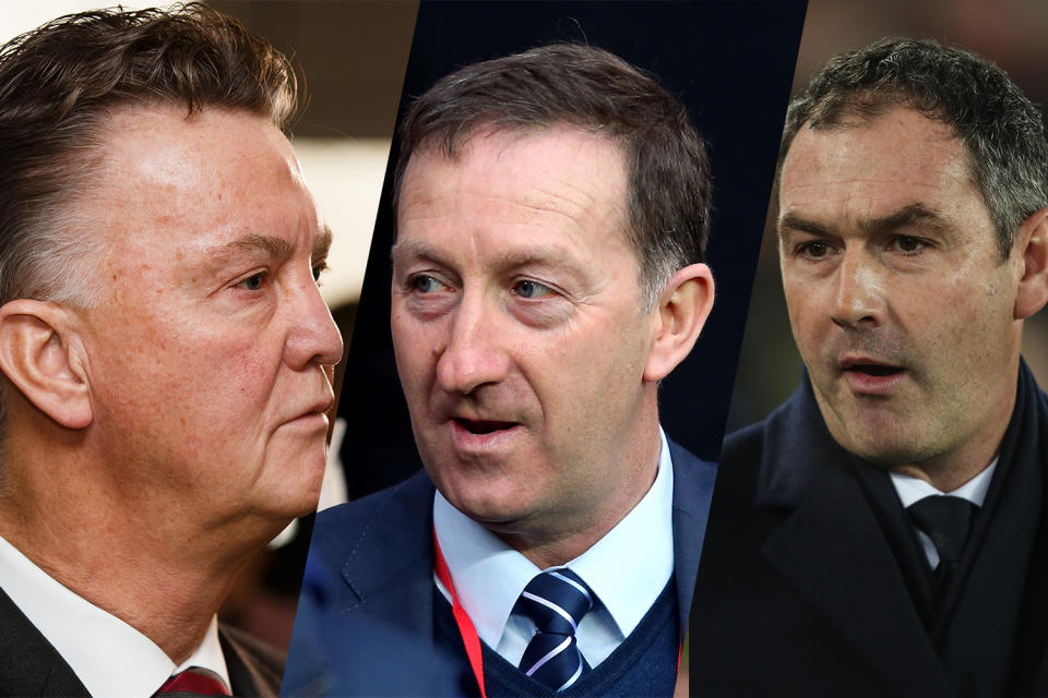 Managerial merry-go-round: Swansea want former Manchester United manager Louis Van Gaal to replace sacked Paul Clement