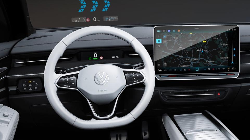 volkswagen id7 sedan dashboard design