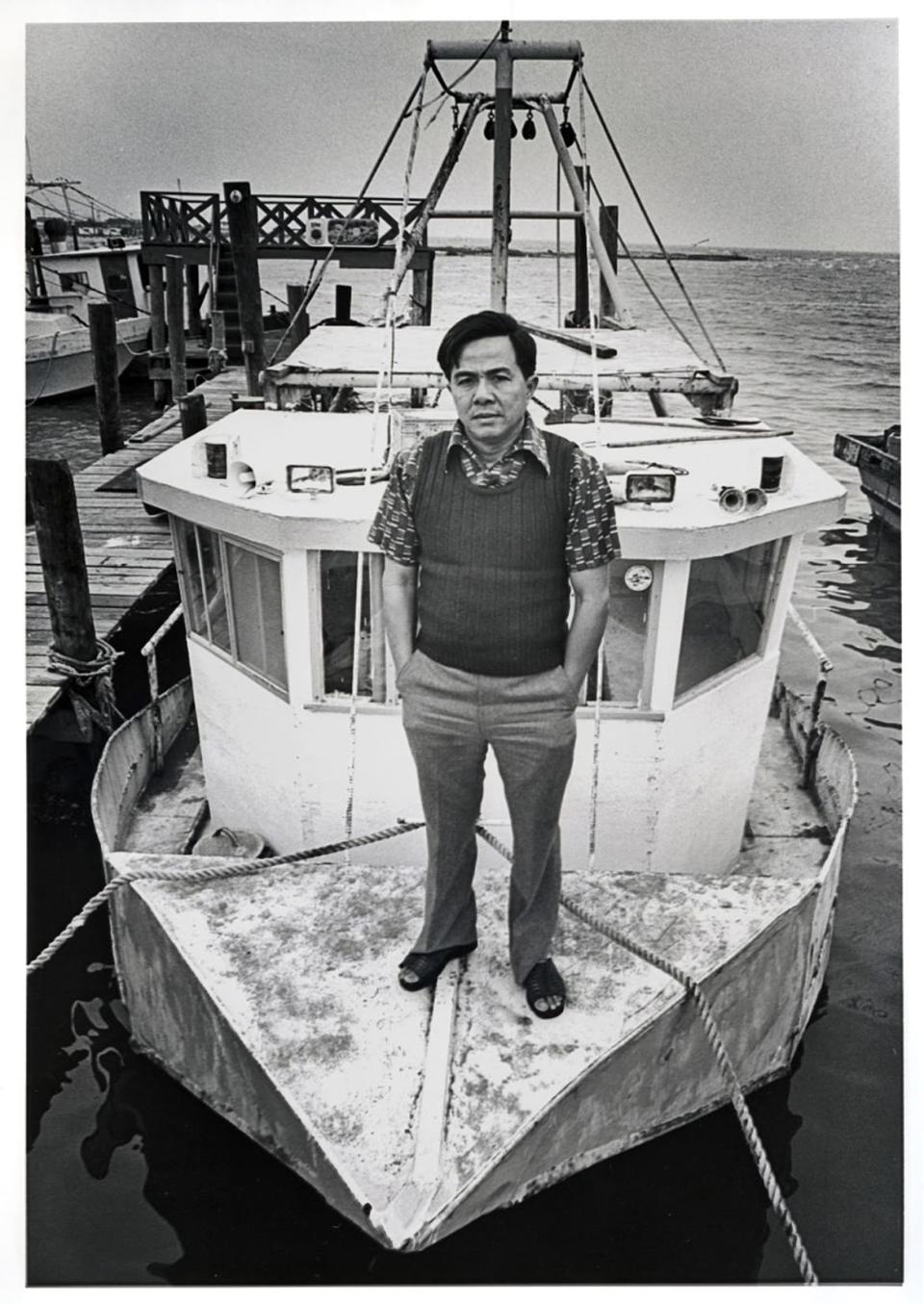 <div class="inline-image__caption"><p>Colonel Nam Văn Nguyễn on his shrimp boat, Seabrook, Texas.</p></div> <div class="inline-image__credit">© 1981–2021 John R. Van Beekum</div>