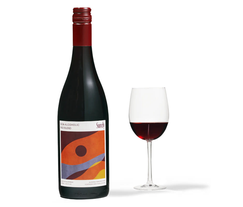 <p>Courtesy Image</p><p>This maker starts with cabernet sauvignon and petite sirah grapes to make the blend. Alcohol is removed after the grapes are fermented, then an organic tea blend is added to give it a nice mouthfeel. The result is a layered non-alcoholic red blend that’s a bit spicy and smoky. It's a wonderful gesture to nab a bottle of this non-alcoholic red wine if any of your guests abstain from alcohol.</p>
