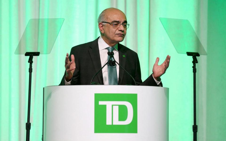 TD Bank group president and chief executive Bharat Masrani - REUTERS/Peter Power