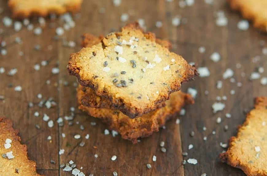 Cheesy Chia Seed Crackers from The Iron You