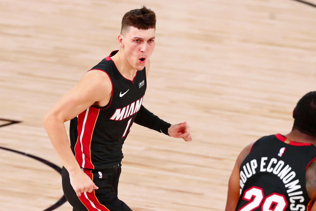 Miami Heat guard Tyler Herro in the bubble.