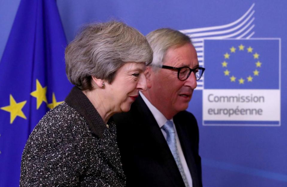 The Prime Minister met with European Commission President Jean-Claude Juncker to discuss Brexit yesterday (REUTERS)