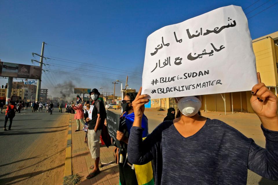 sudan george floyd black lives matter protests 