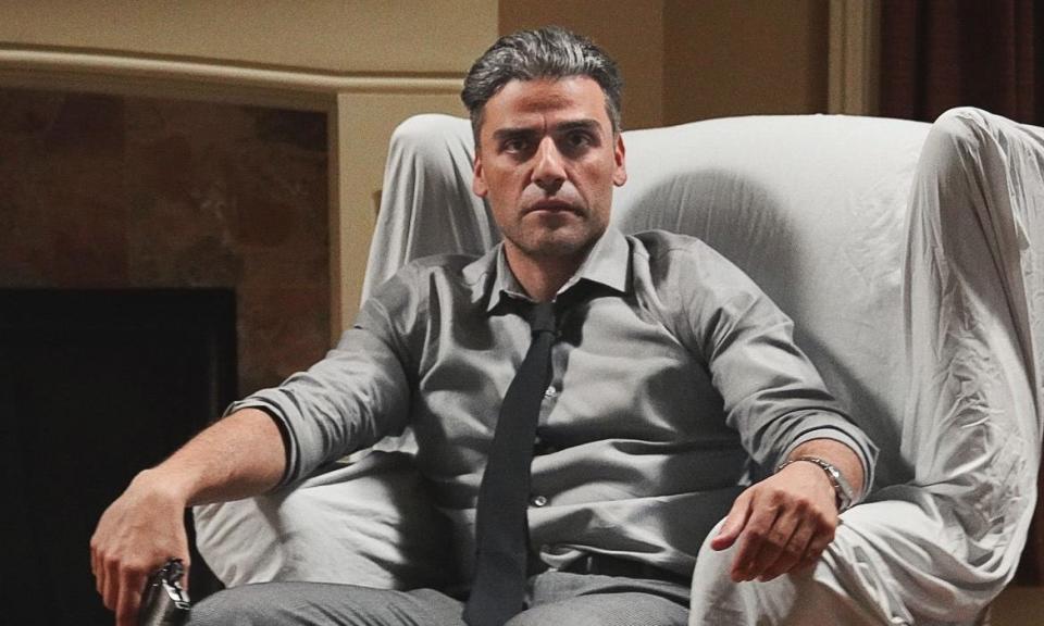 A picture of Oscar Isaac in "The Card Counter."