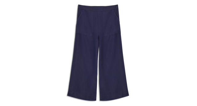 John Lewis Straight Fit Linen Trousers, Black at John Lewis & Partners