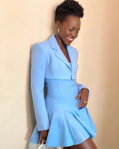 <p><strong>2 March</strong></p><p>Lupita Nyong'o dressed for spring in a sky blue Sergio Hudson dress and accessorised with a JW Pei bag.</p><p><a class="link " href="https://www.jwpei.co.uk/products/gabbi-bag-ivory" rel="nofollow noopener" target="_blank" data-ylk="slk:SHOP HER BAG;elm:context_link;itc:0">SHOP HER BAG</a><br></p><p><a href="https://www.instagram.com/p/Cam-9rnusR_/" rel="nofollow noopener" target="_blank" data-ylk="slk:See the original post on Instagram;elm:context_link;itc:0" class="link ">See the original post on Instagram</a></p>