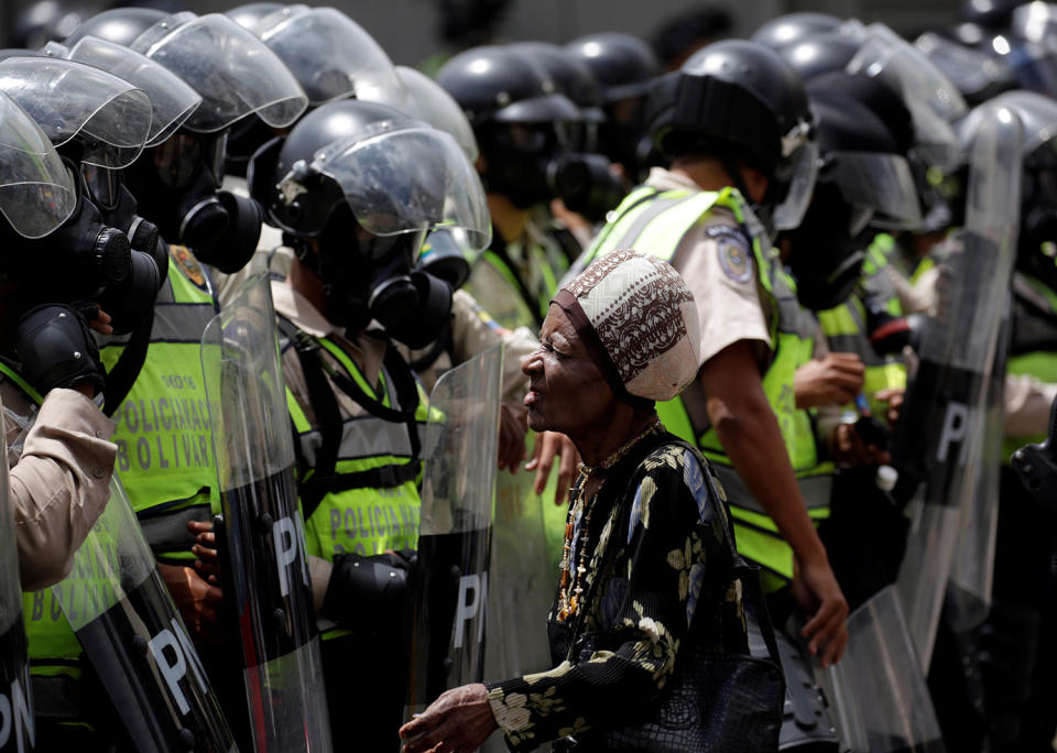 Demonstrations against Venezuela’s President Maduro’s government in Caracas