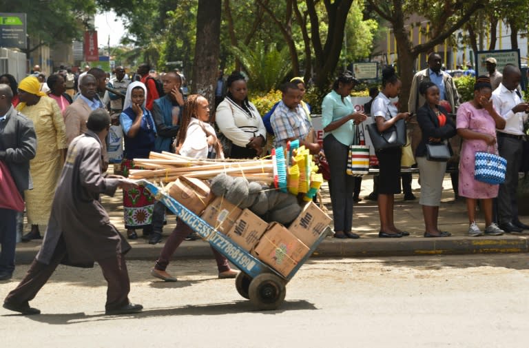 Many commuters were stranded at bus stops as police kicked off the safety crackdown