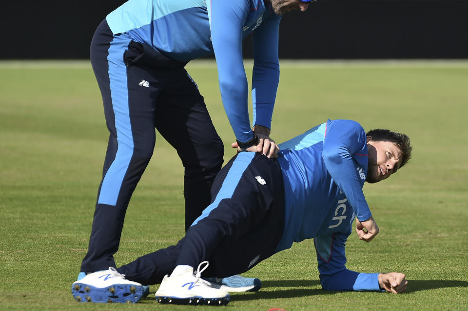 England captain Joe Root during nets practice prior to the first Test Match between England and India at Trent Bridge cricket ground in Nottingham, England, Tuesday, Aug. 3, 2021. (AP Photo/Rui Vieira)