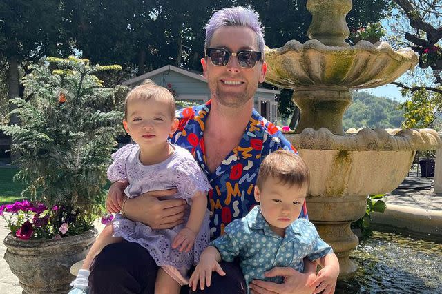 <p>Lance Bass/Instagram</p> Lance Bass and his twins.