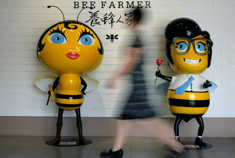 There are 10 "Bee Farmer" shops around Taiwan but the company sells mostly online through its Chinese-language website, a more modern approach than most traditional beekeeping families