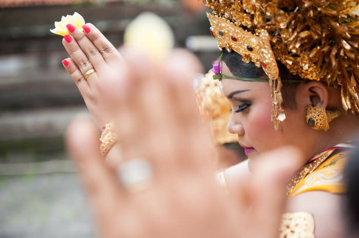 Balinese Hindu: It is widely believed in Bali that Hinduism on the island grew significantly and suddenly during the exodus of refugees from the Hindu Majapahit kingdom on Java following invasion by Islamic kingdoms.