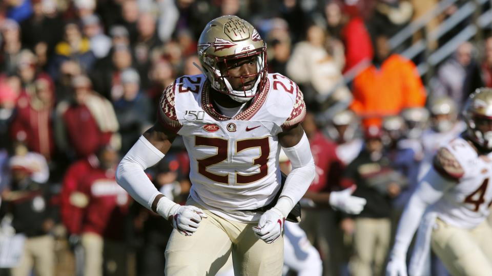 Florida State defensive back Hamsah Nasirildeen is a terrific athlete but has durability concerns. (AP Photo/Bill Sikes)