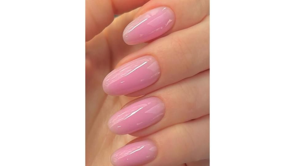 Celebrity manicurist Harriet Westmoreland's pink nails