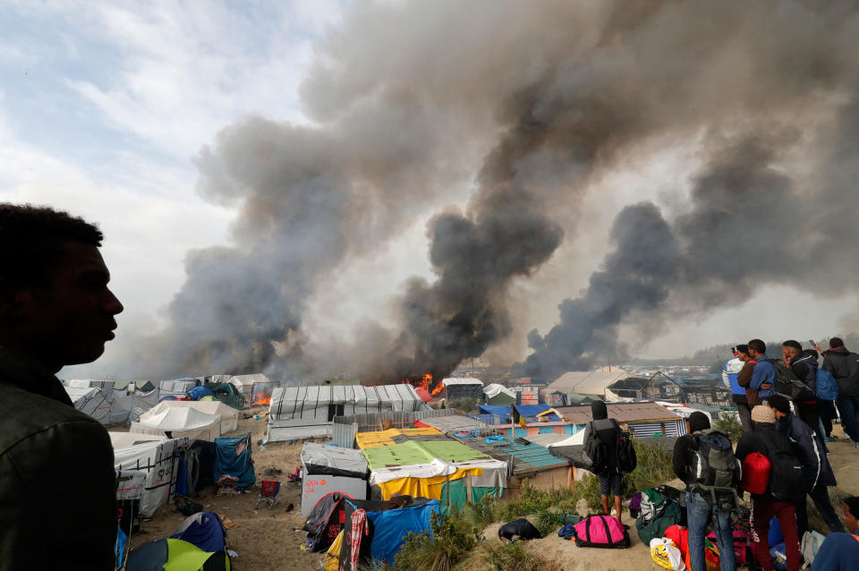 Clearing the ‘jungle’ migrant camp in Calais, France