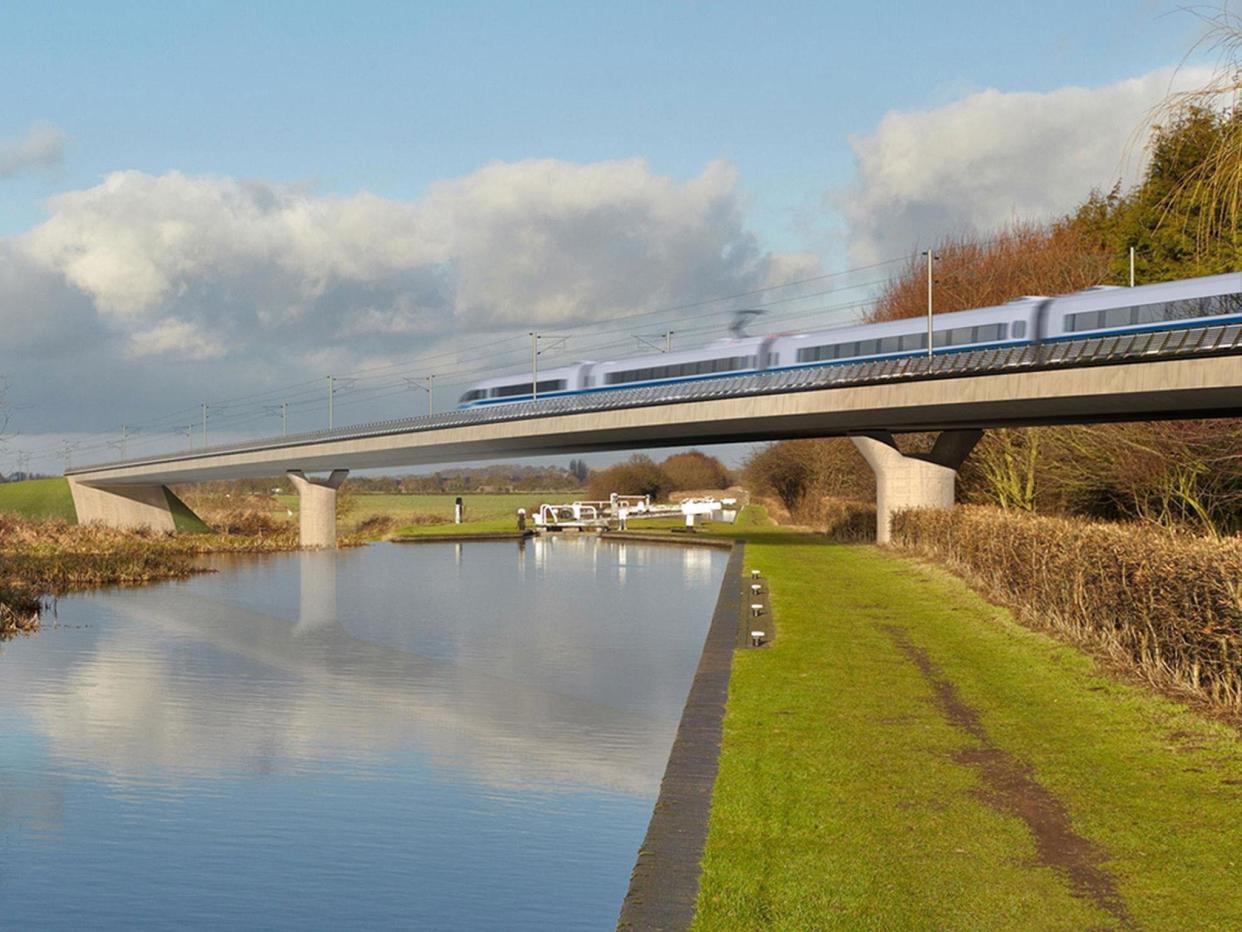 Part of the proposed route for the HS2 high speed rail scheme includes the Birmingham and Fazeley viaduct: HS2/PA