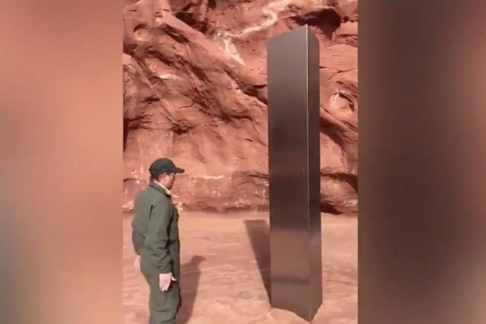 <p>The monolith was discovered by a crew of wildlife resource officers and their pilot</p>KSL