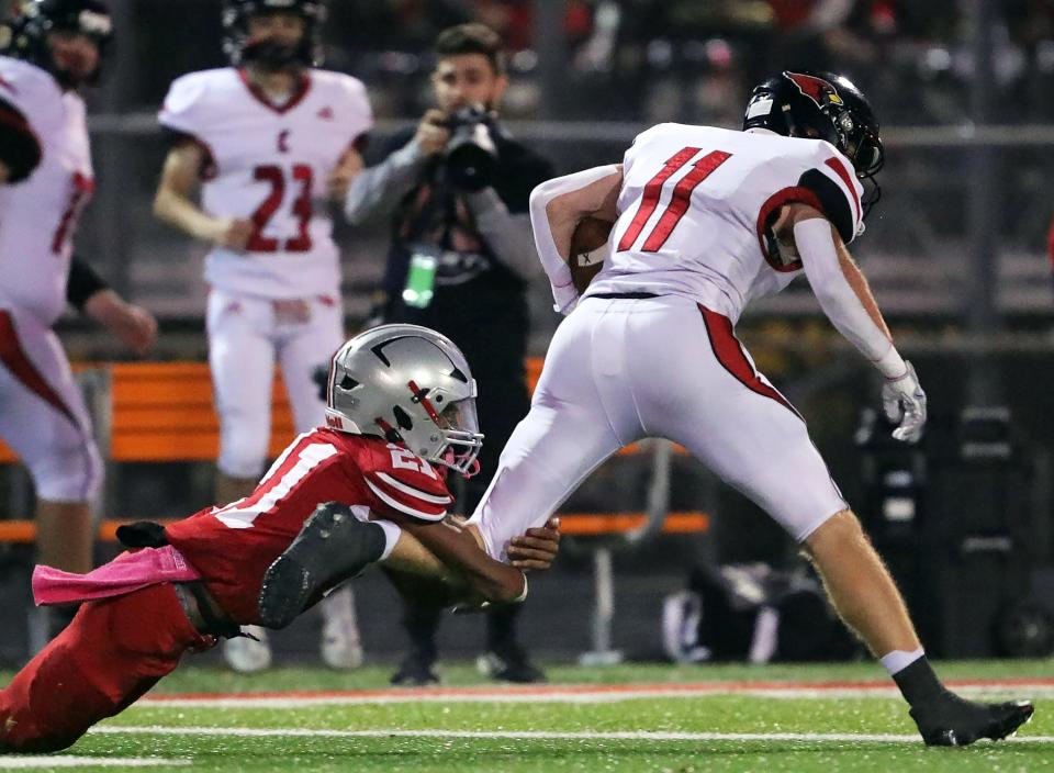 East defensive back Terrell Wharton Jr., left, continues his rise up the charts as his recruiting heats up.