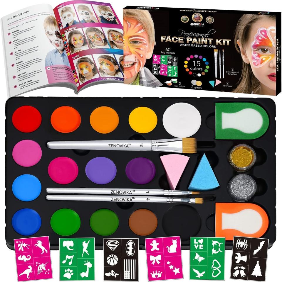 halloween makeup face paint kit