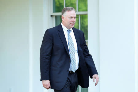 Former FBI official Richard McFeely leaves after a meeting with President Donald Trump for candidates for FBI director at the White House in Washington, U.S., May 17, 2017. REUTERS/Yuri Gripas