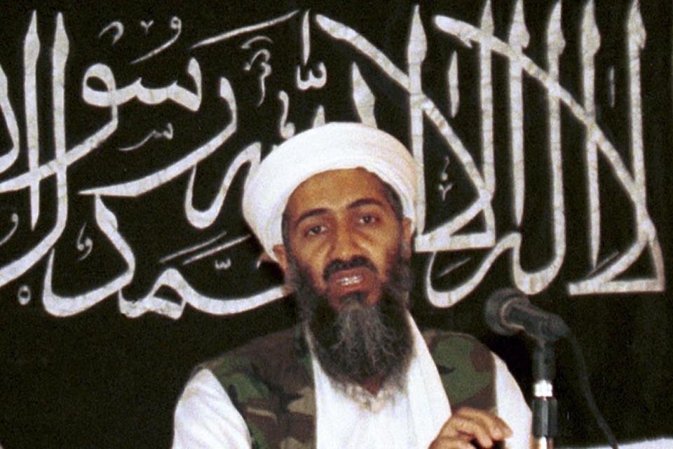 Osama Bin Laden in 1998 at a news conference. (AP)