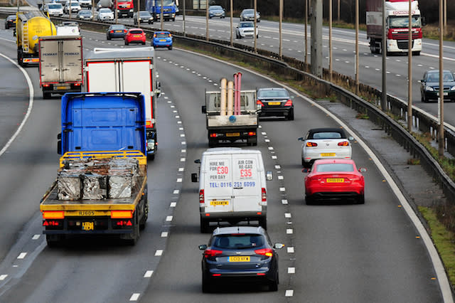 General view of M1 motorway near Nottingahm. PRESS ASSOCIATION Photo. Picture date: Tuesday January 7, 2014. See PA story TRANSPORT Motorway. Photo credit should read: Rui Vieira/PA Wire