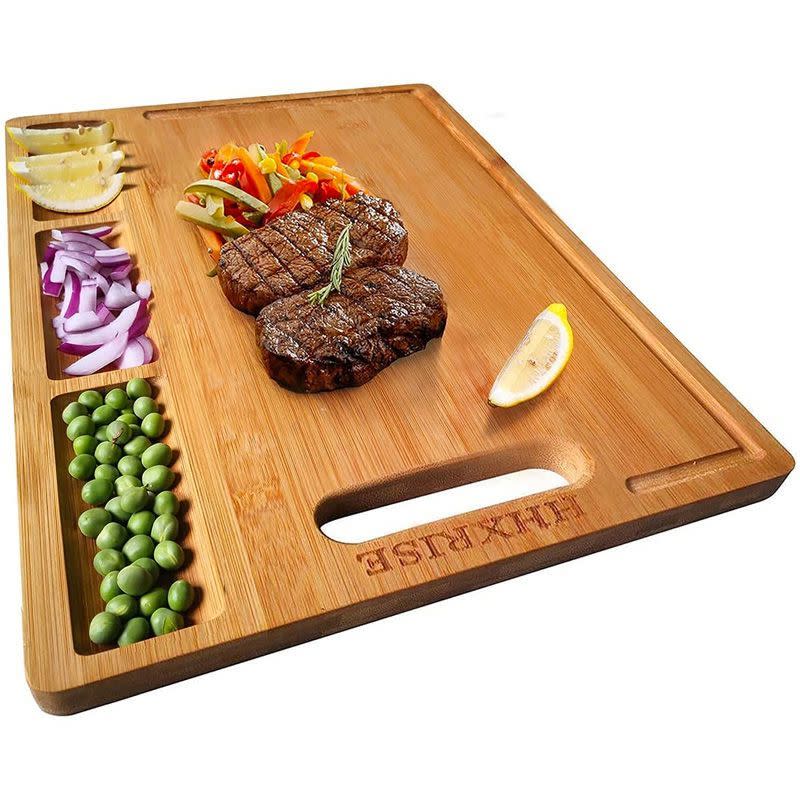 Hhxrise Large Organic Bamboo Cutting Board