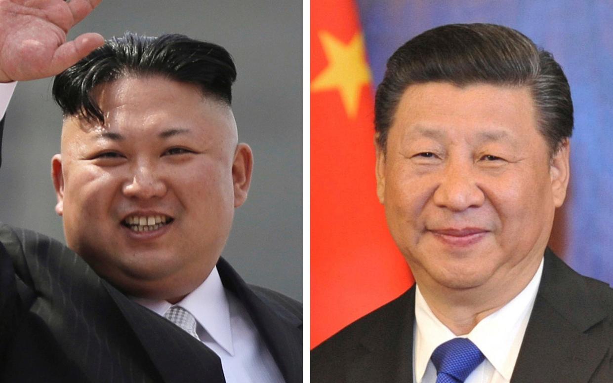 Kim Jong-un, leader of North Korea, Xi Jinping, President of China - AP
