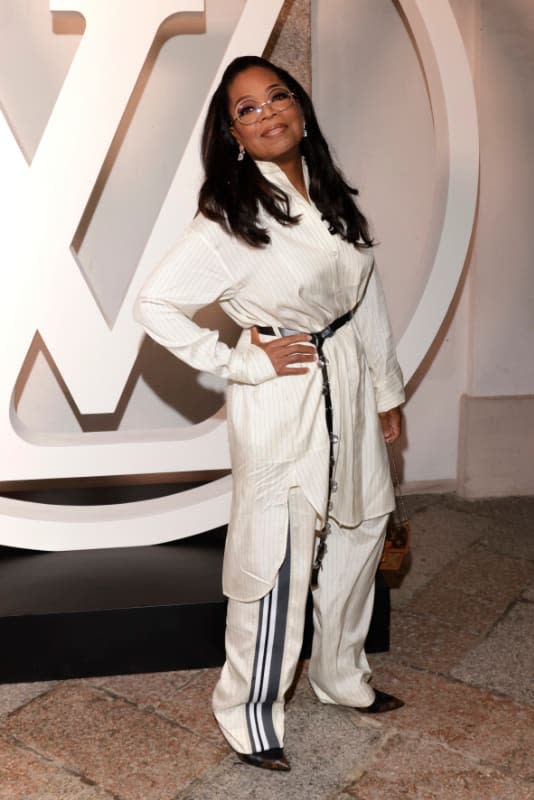 Oprah Winfrey en el desfile de Louis Vuitton