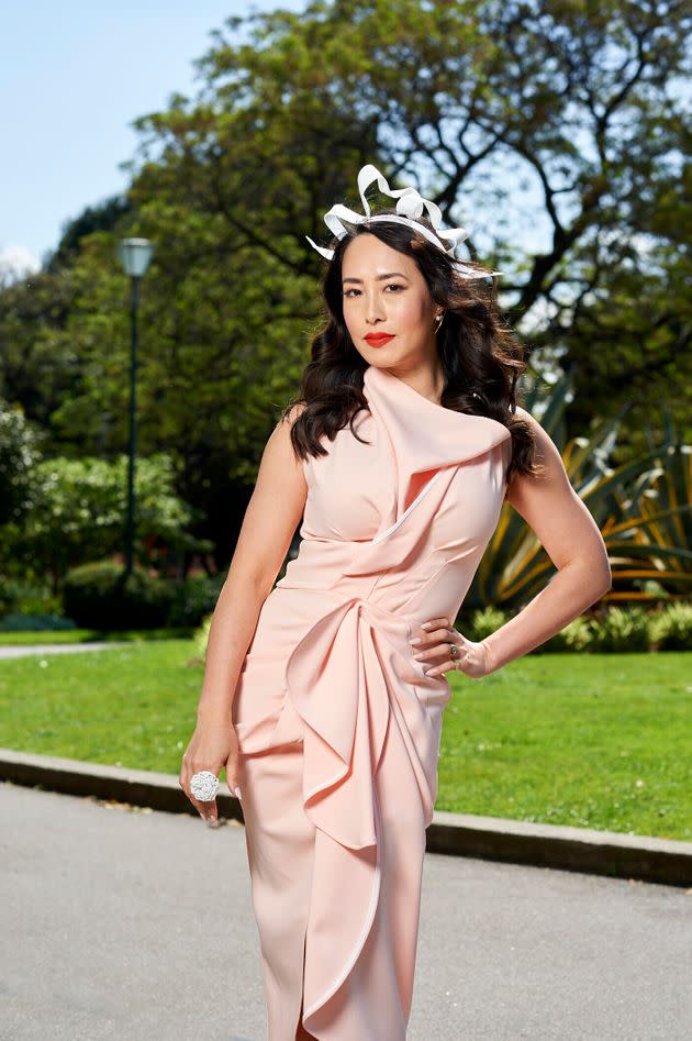 'MasterChef Australia' judge Melissa Leong poses for Lexus after being announced as the luxury car brand's new ambassador ahead of the Melbourne Cup carnival