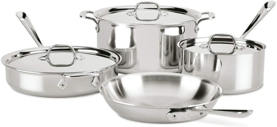 All-Clad 4007AZ D3 Stainless Steel cookweare set