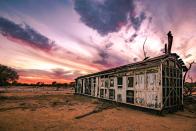 <p>An abandoned trailer collects dust in the Western Australian Outback.</p>