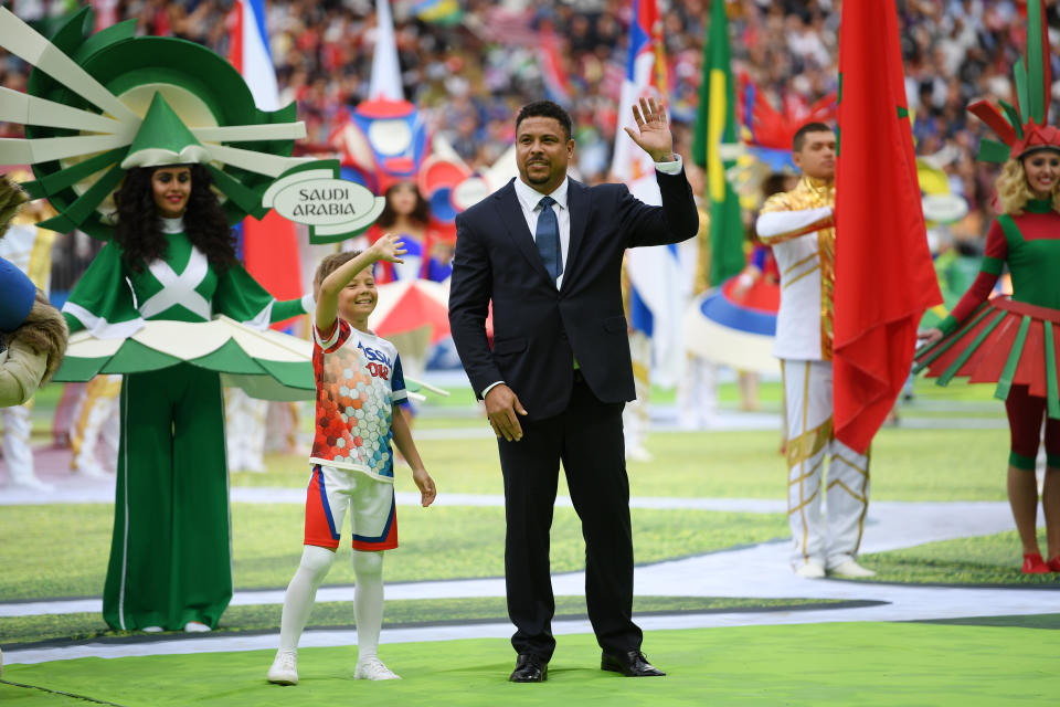 Ronaldo was in Russia for the World Cup this summer.