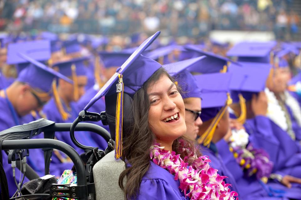Karizma Vargas graduates from Salinas High School May 23, 2019.
