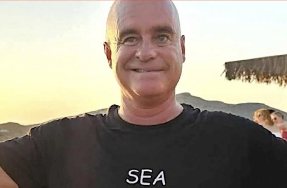Calibet, a former Los Angeles County sheriff’s deputy, had been vacationing on the idyllic island of Amorgos before he was reported missing by a friend on June 11 (Municipality of Amorgos)