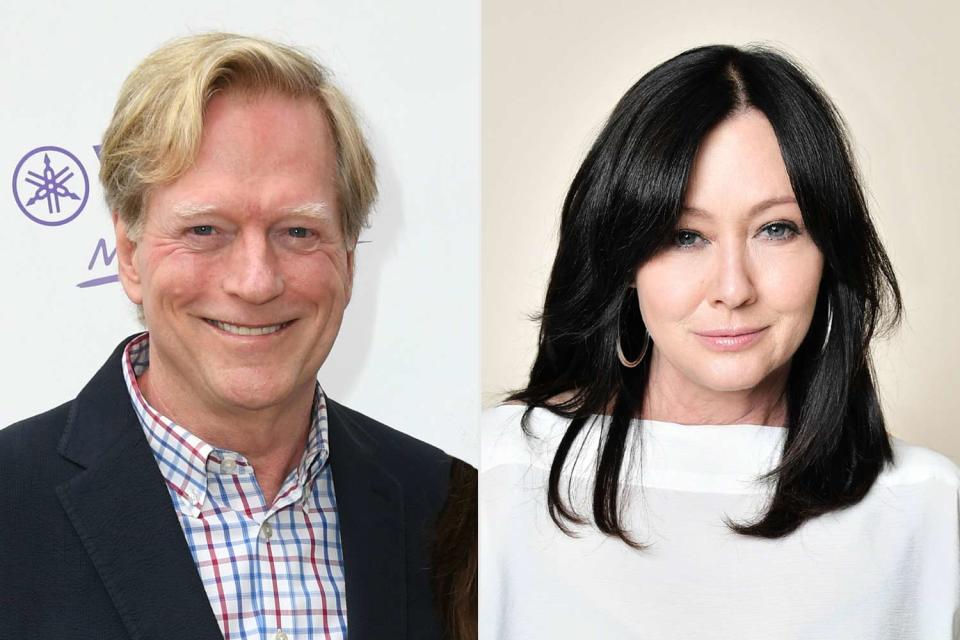 <p>JC Olivera/Getty; Neilson Barnard/Getty</p> Dean Butler (left) and Shannen Doherty (right)