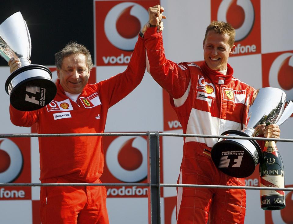 Junto a Jean Todt en Ferrari, Schumacher ganó cinco de sus siete títulos de Fórmula 1 entre 2000 y 2004. (Foto: Clive Mason / Getty Images).