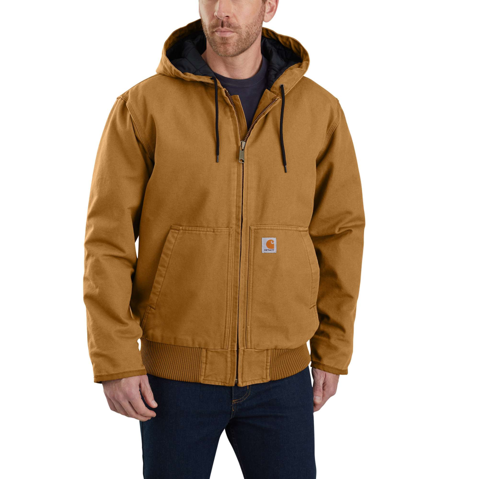 Rugged Carhartt jacket for men.