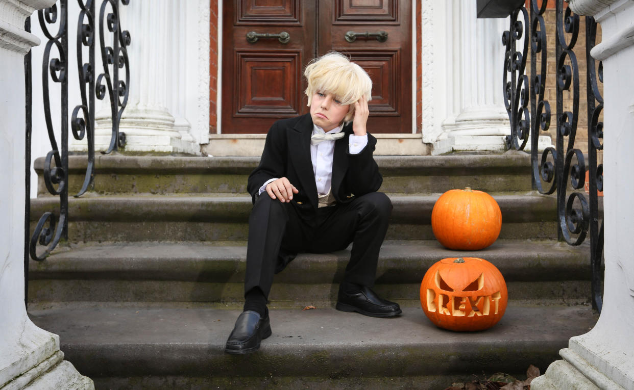 Boris Johnson is proving popular with parents for Halloween this year [Photo:  Matt Alexander/PA Images]